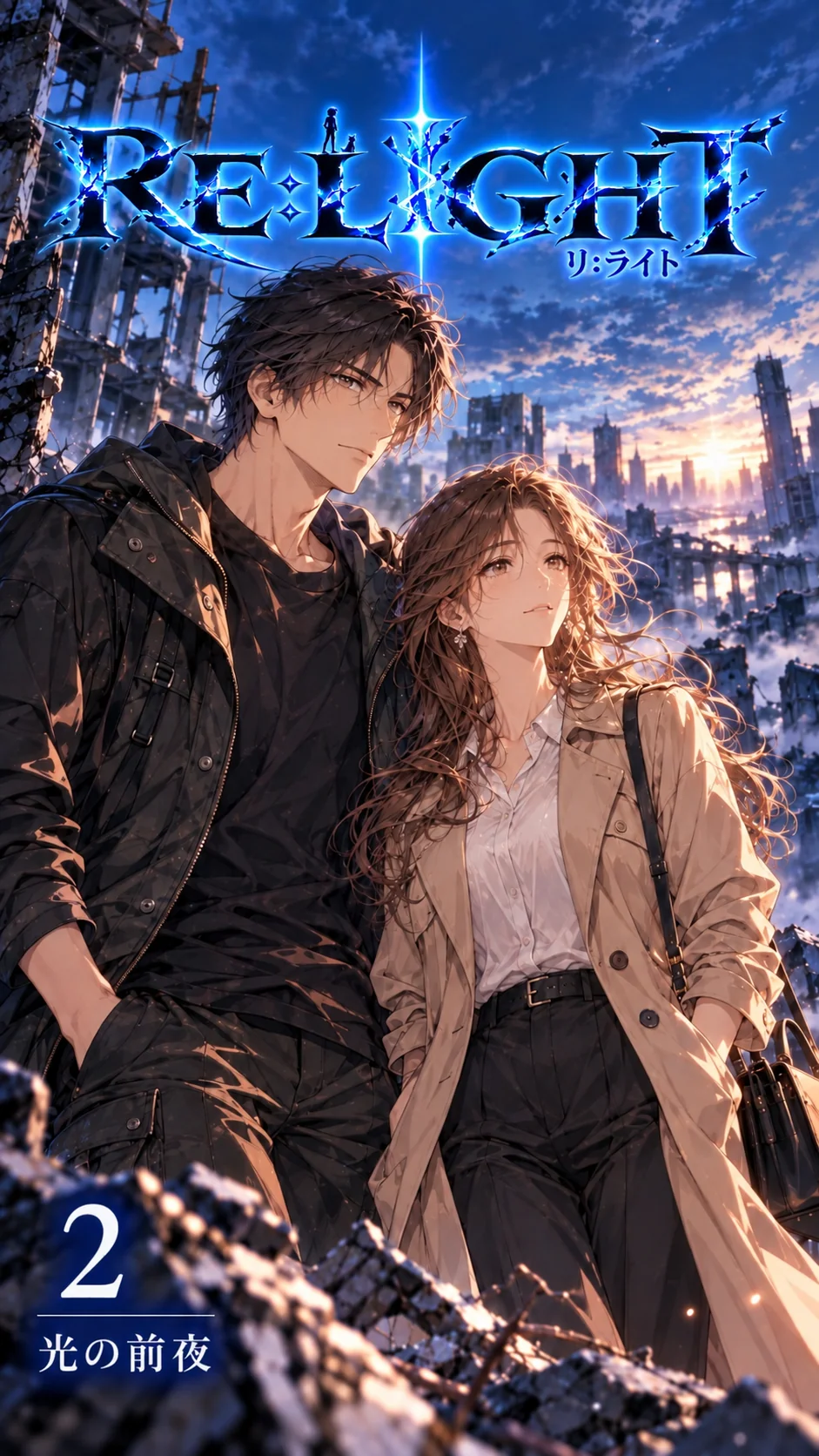 第二巻『光の前夜』別バージョンのイラスト